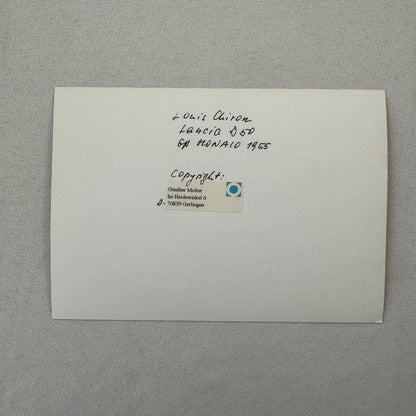 Louis Chiron Lancia D250 1955 Monaco Grand Prix Racing Photo Photograph Modern