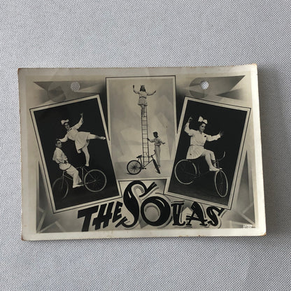 Circus Bicycle Balancing Act The Solas Photo Photograph Vintage