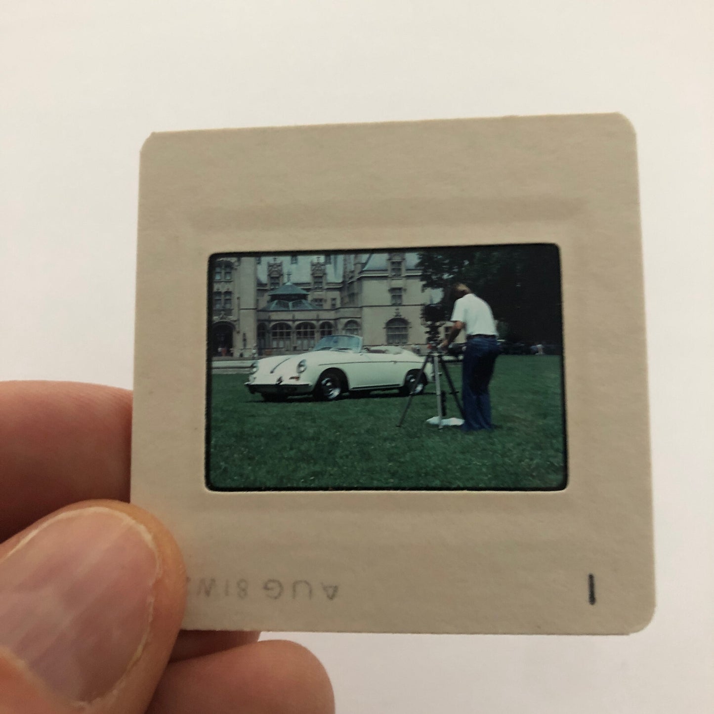 Porsche 356 Cabriolet Convertible 35mm Photo Slide Vintage 1981