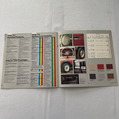 1985 Jeep Sales Brochure Catalog Grand Wagoneer Cherokee Chief CJ Renegade +