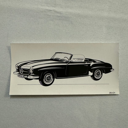 Vintage Mercedes 190SL 190 SL Roadster Hardtop Photo Photograph Lot 5x