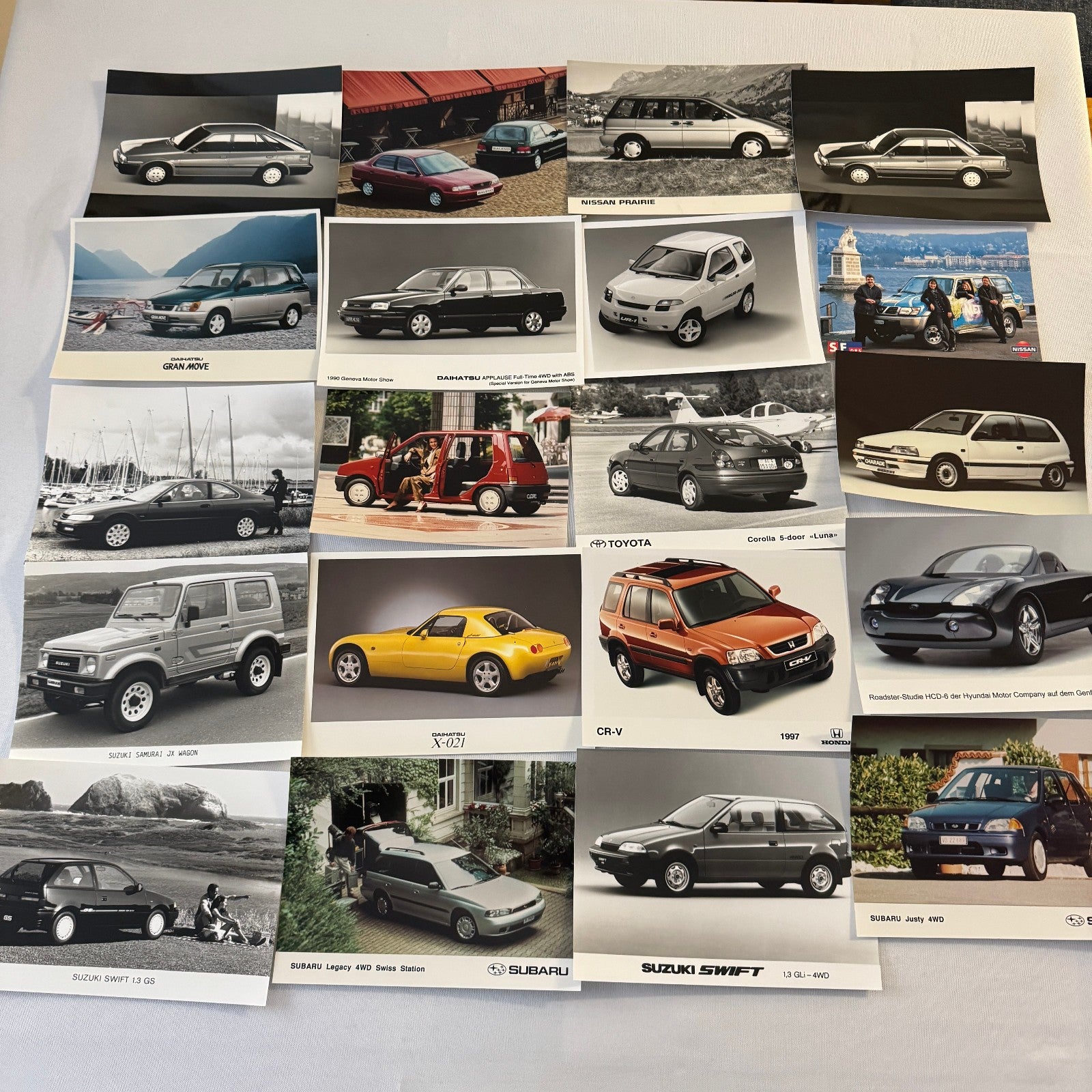 HUGE International Car Factory Press Photo Lot JDM European Honda Toyota 240+