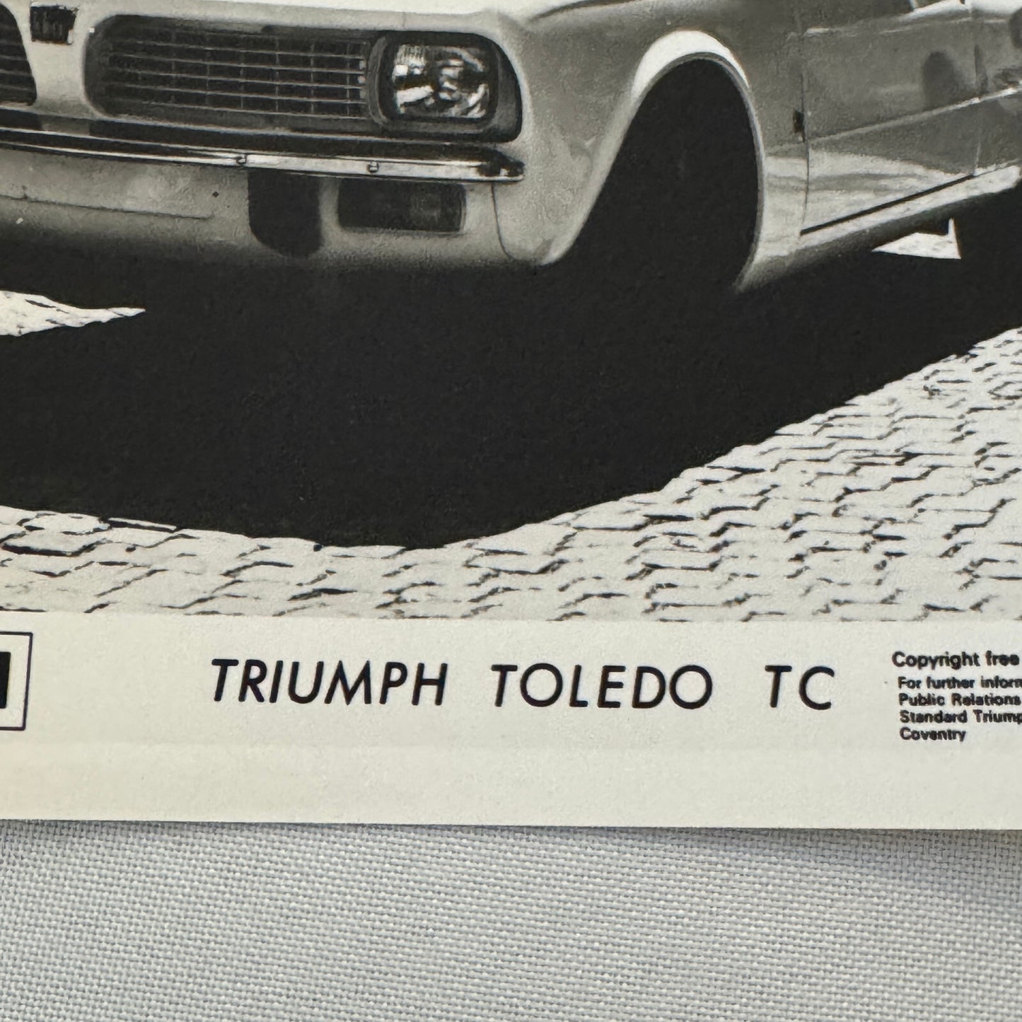 Triumph Toledo TC Car Factory Press Photo Photograph Print 1971