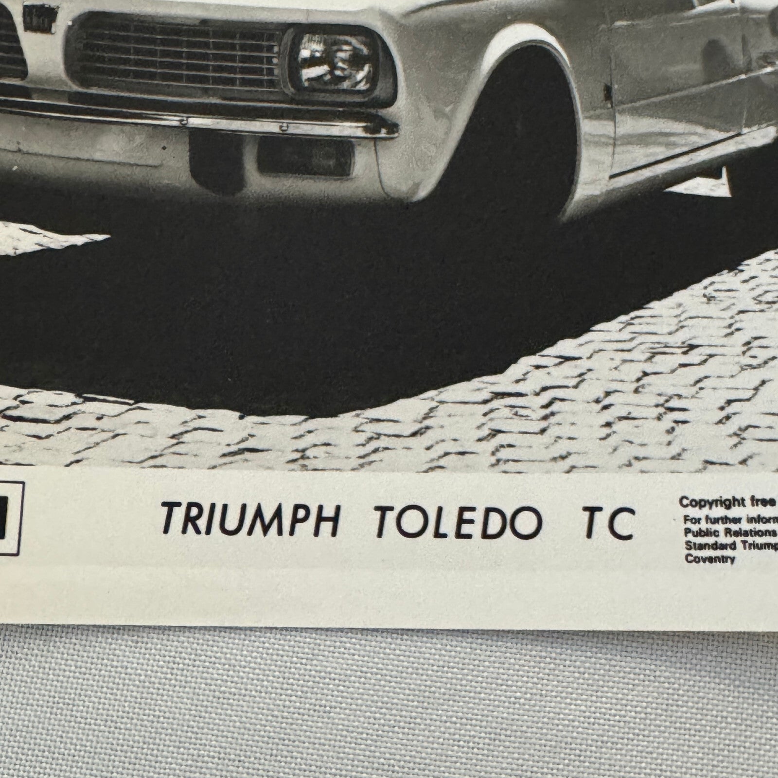 Triumph Toledo TC Car Factory Press Photo Photograph Print 1971