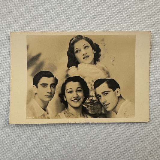 Circus Rollerskating Roller Skate Circus Act Photo Photograph Postcard Vintage