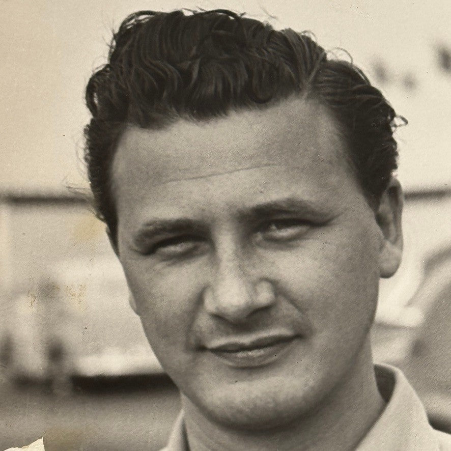 Hans Hermann Racing Driver Vintage Photo Photograph Print Mercedes Benz