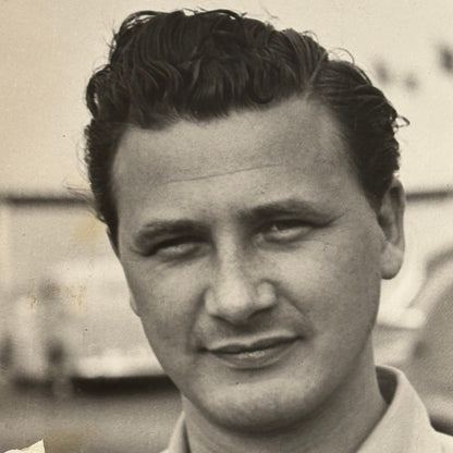 Hans Hermann Racing Driver Vintage Photo Photograph Print Mercedes Benz