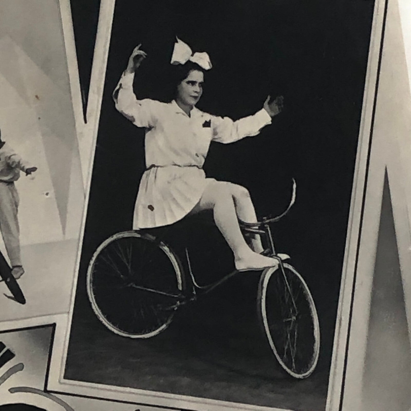 Circus Bicycle Balancing Act The Solas Photo Photograph Vintage