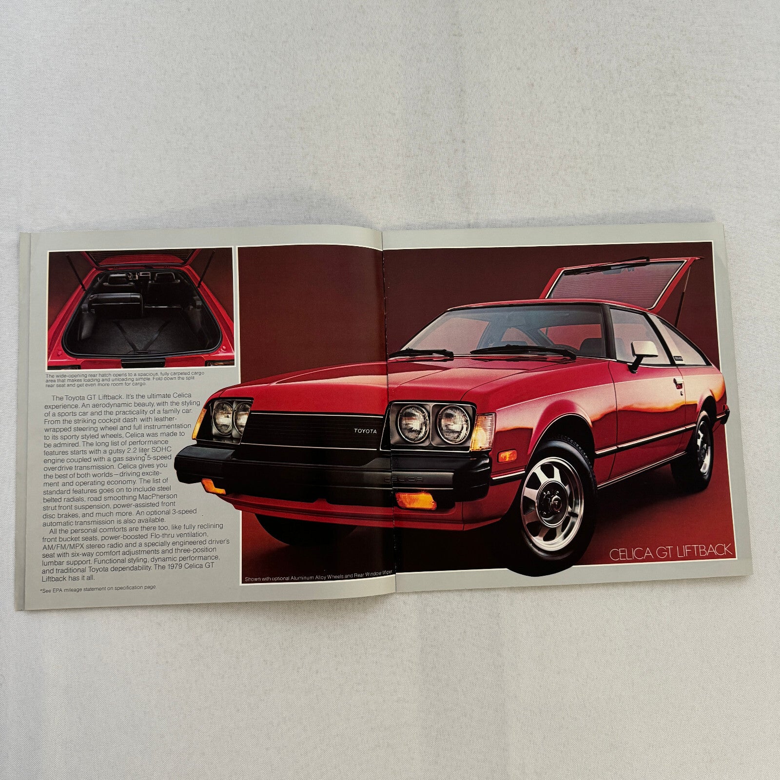 1979 Toyota Celica Car Sales Brochure Catalog GT Liftback ST Sport Coupe
