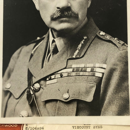 Press Photo Photograph Viscount Byng Vimy War Hero Scotland Yard Police London
