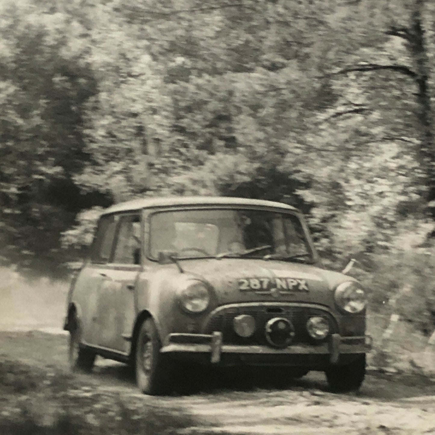 Vintage MINI Racing Car Photo Photograph Print - Rally Rallye Car ? 