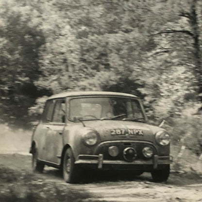 Vintage MINI Racing Car Photo Photograph Print - Rally Rallye Car ? 
