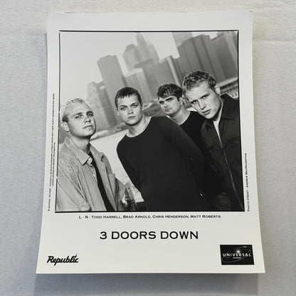 3 Doors Down Music Publicity Press Photo Photograph Band Three Doors Down