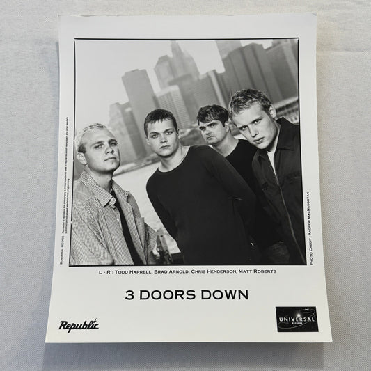 3 Doors Down Music Publicity Press Photo Photograph Band Three Doors Down