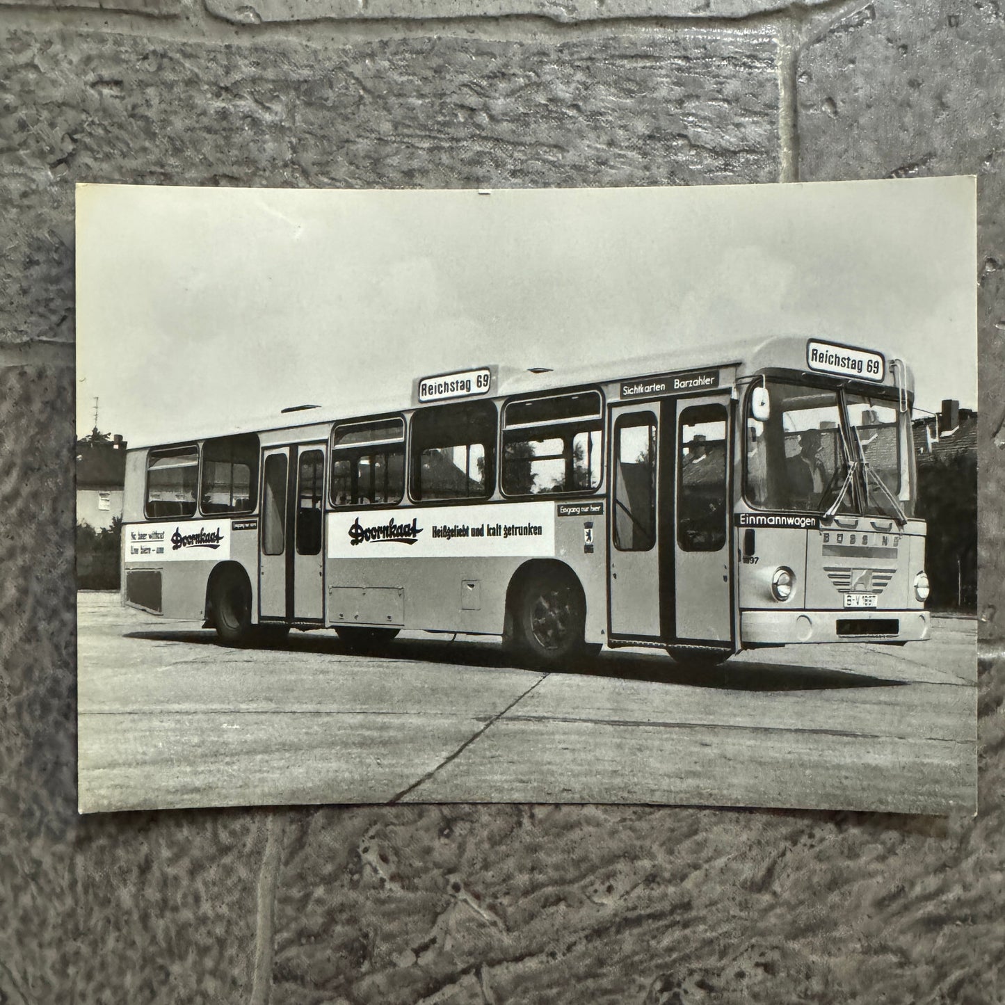 Vintage Bus Photo and Postcard Lot 6x German
