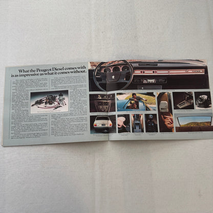 Vintage Peugeot Diesel Car Sales Brochure Catalog Station Wagon Sedan