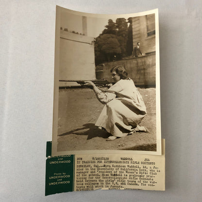 Press Photo Photograph Rifle Shooting Competition Underwood and Underwood