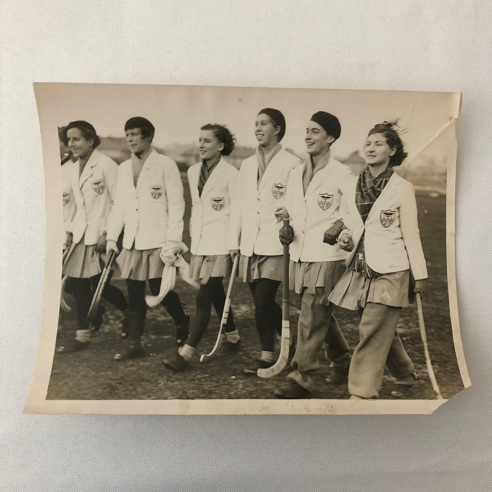 Press Photo Photograph Ulster Women's Field Hockey Team 1933 Underwood