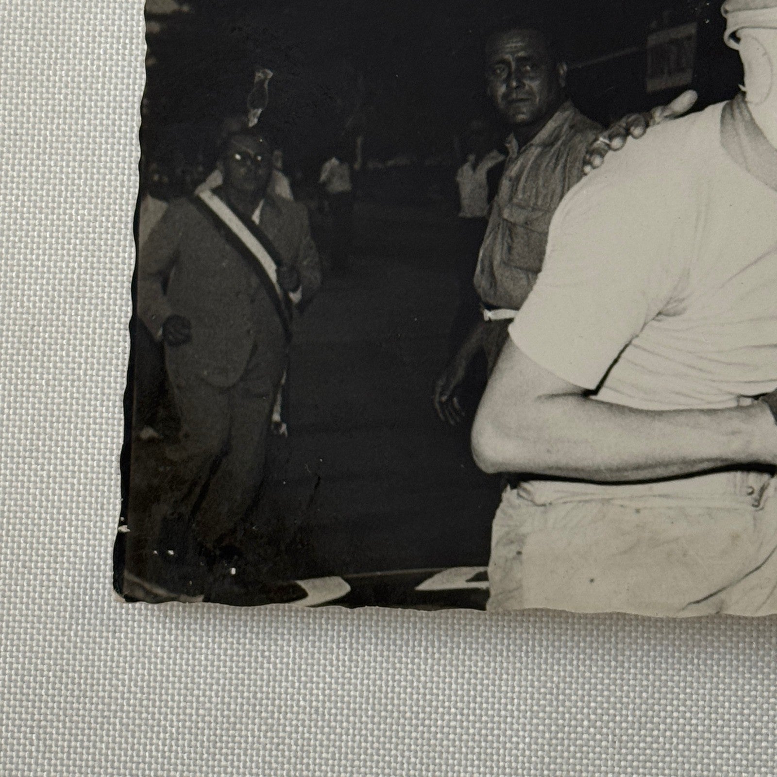 Vintage Racing Driver Photo Photograph Unidentified