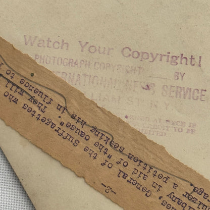 Vintage Press Photo Suffragette General Rosalie Jones March New York Albany 1915