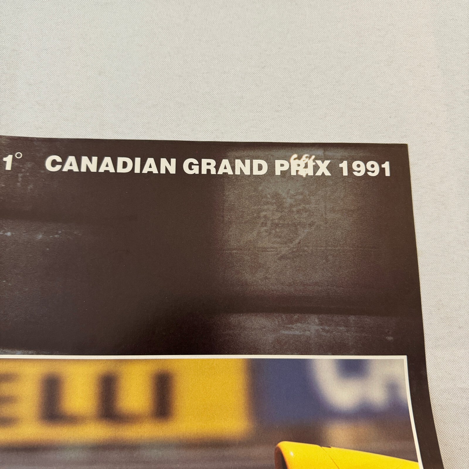 Pirelli Tire 1991 Canadian Grand Prix Racing Poster Nelson Piquet Roberto Moreno