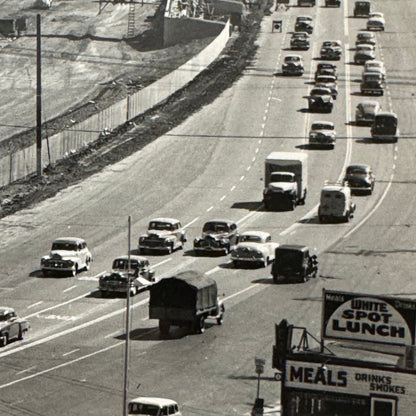 Vintage Cars on California Highway Photo Photograph Print Associated Press