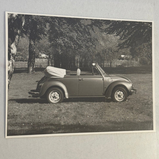 Vintage Volkswagen Beetle Convertible VW Bug Car Photo Photograph Cabriolet 1978