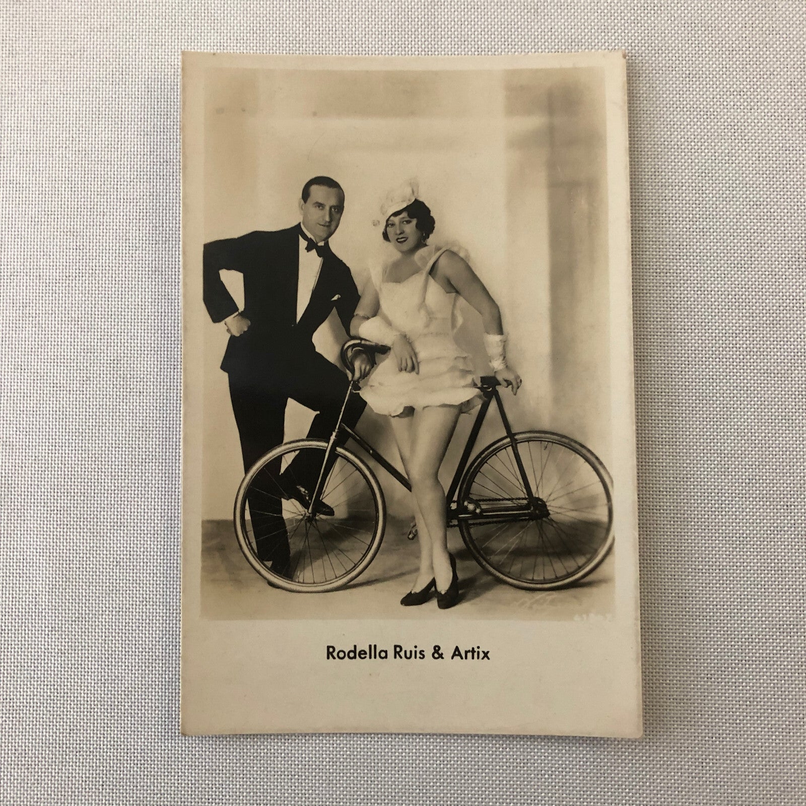 Circus Performer Real Photo Postcard Post Card RPPC Bicycle Rodella Ruis & Artix