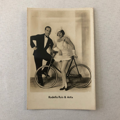 Circus Performer Real Photo Postcard Post Card RPPC Bicycle Rodella Ruis & Artix
