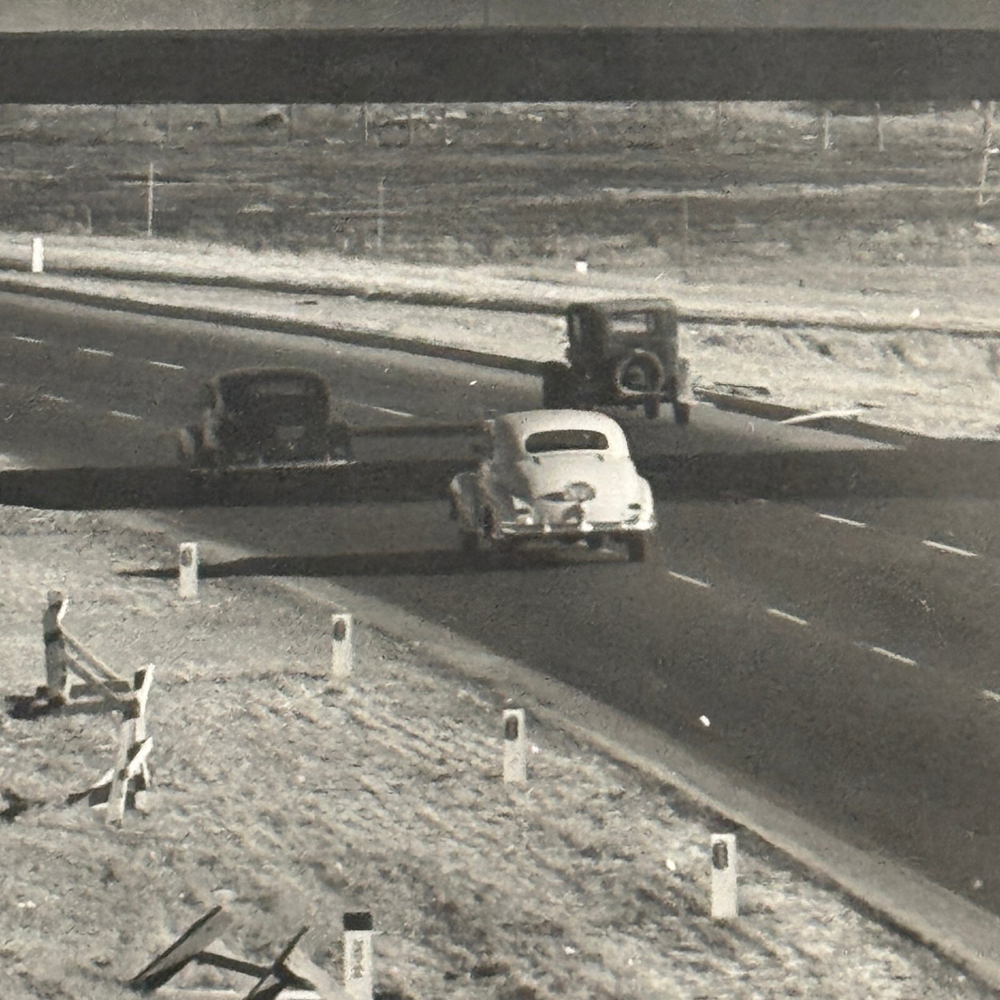 Vintage Cars on California Highway Photo Photograph Print Associated Press