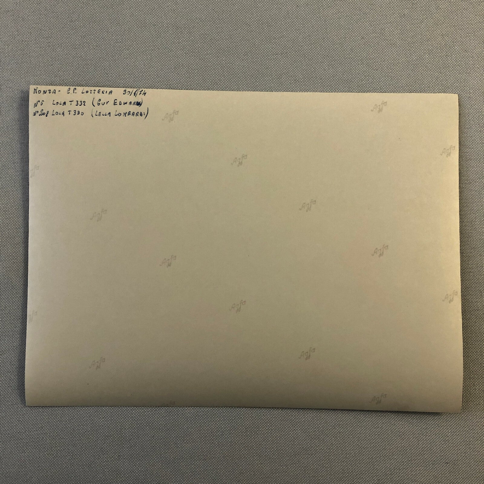 Vintage 1974 Italian Grand Prix Racing Photo Photograph Lola T330 T332 