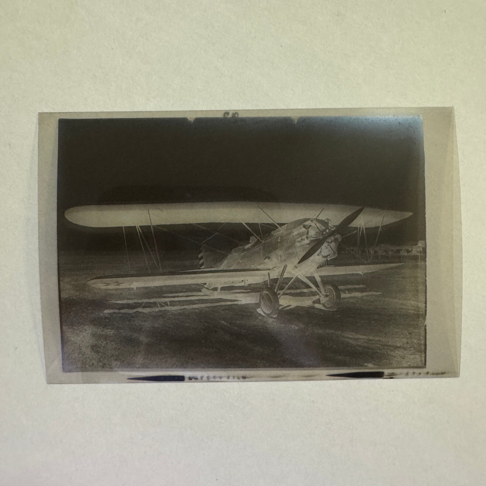 Vintage Photo Negative Curtiss XO-18 Airplane Plane Curtiss XO18 XO 18