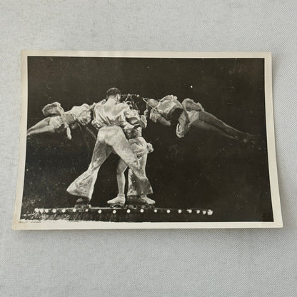 Vintage Rollerskating Roller Skate Circus Performer Photo Photograph