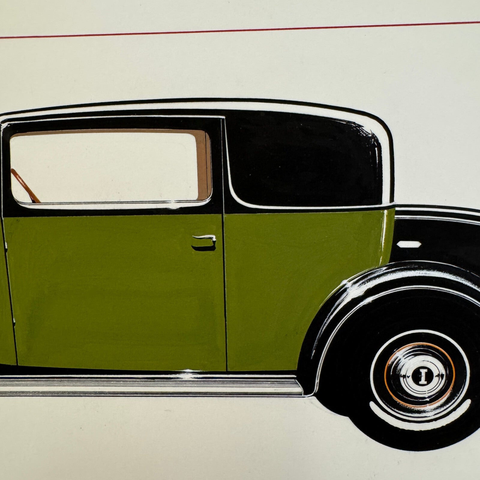 Graf & Stift Type MF6 Berline Car Automobile Illustration Art Drawing Hand Drawn