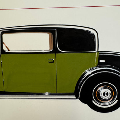 Graf & Stift Type MF6 Berline Car Automobile Illustration Art Drawing Hand Drawn