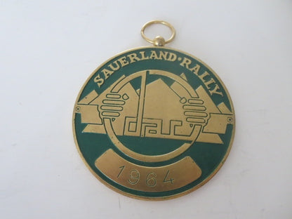 1964 Sauerland Rally Car Club Rally Badge Emblem Vintage European Piece