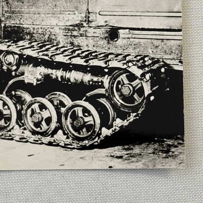 Tank Tracks Vintage Photo Photograph Military Image Print
