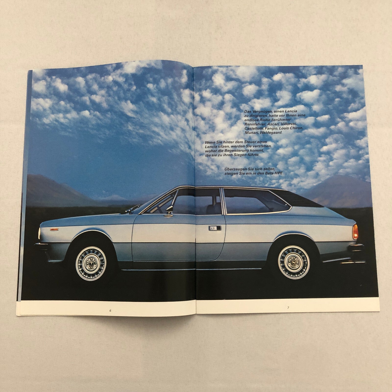 Lanica Beta HPE Car Sales Brochure Catalog Prospekt German Text European Market