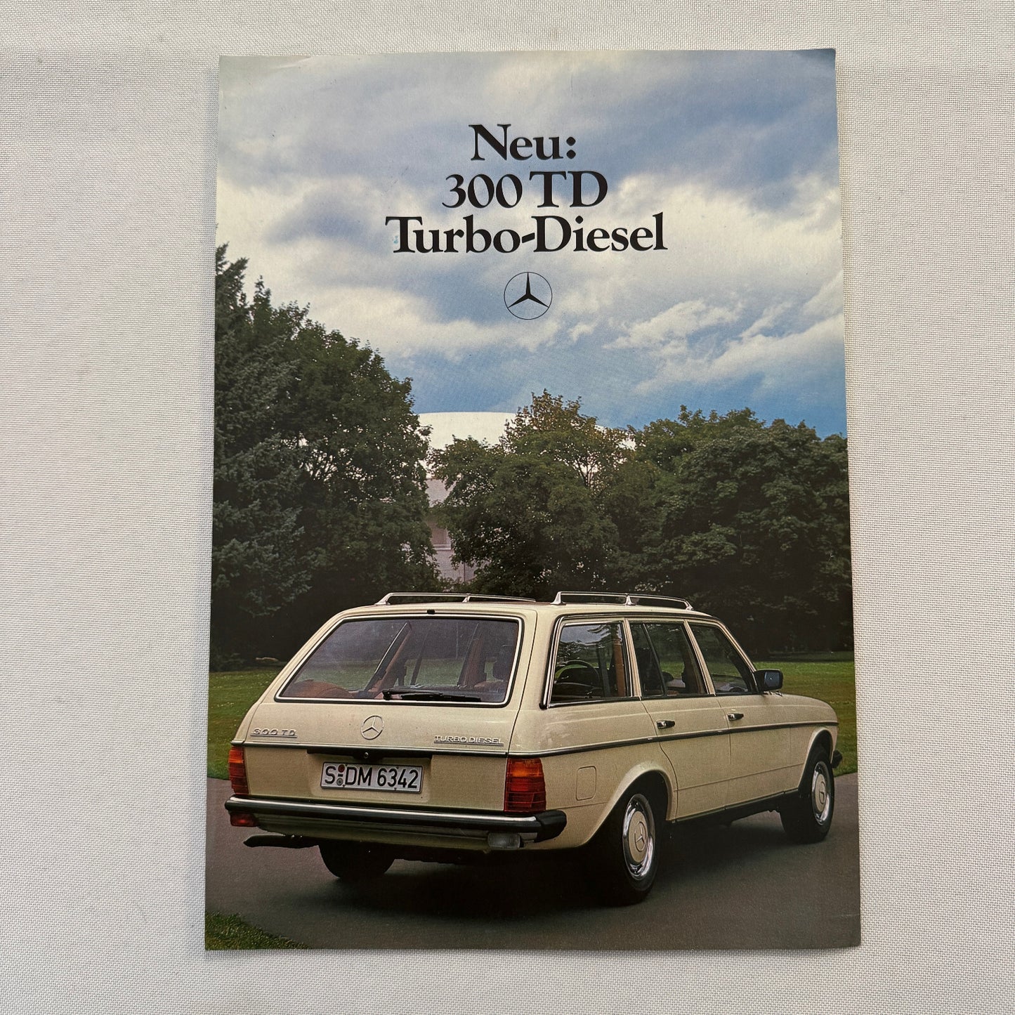 Mercedes Benz 300 TD Turbo Diesel Station Wagon Brochure Advertising GERMAN
