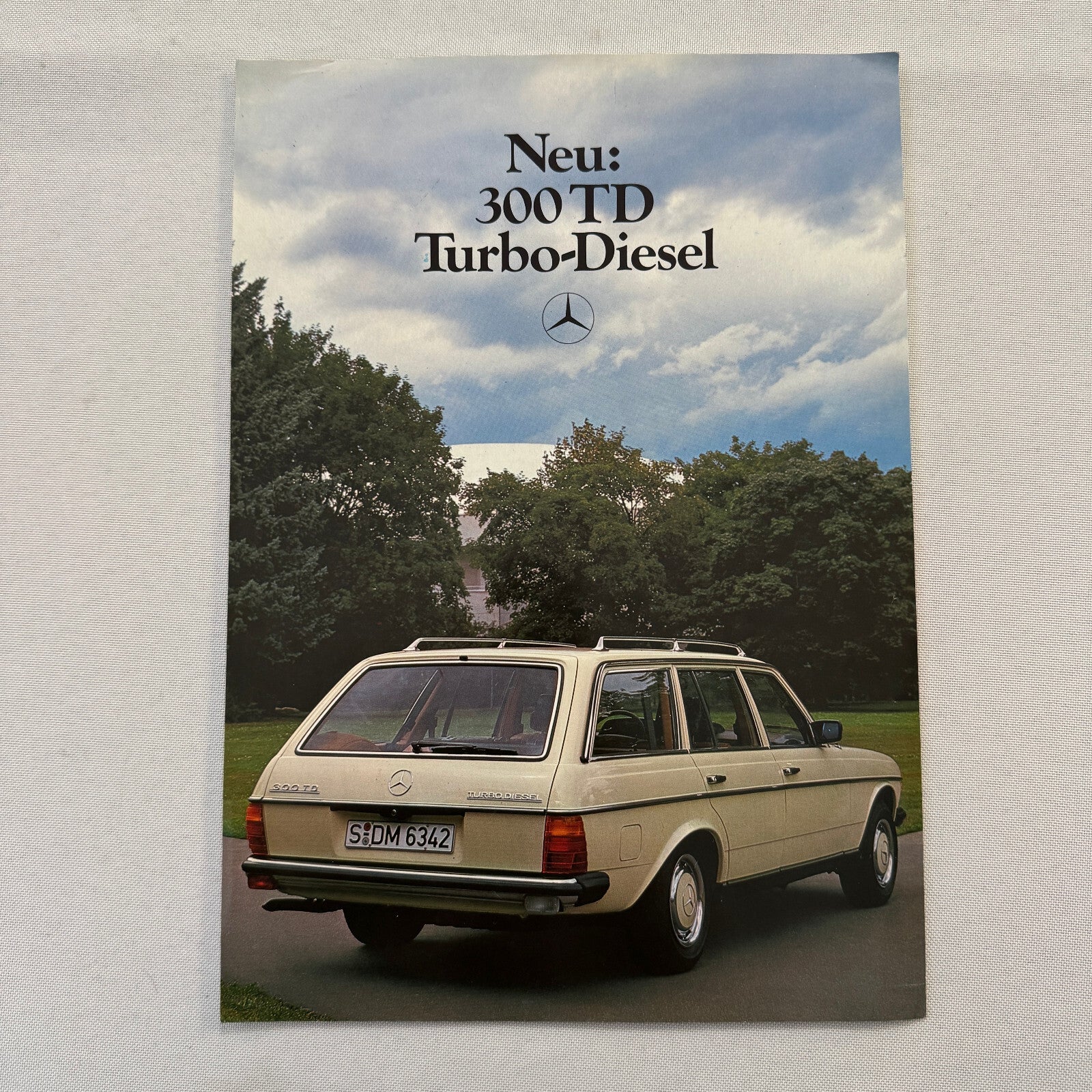 Mercedes Benz 300 TD Turbo Diesel Station Wagon Brochure Advertising GERMAN
