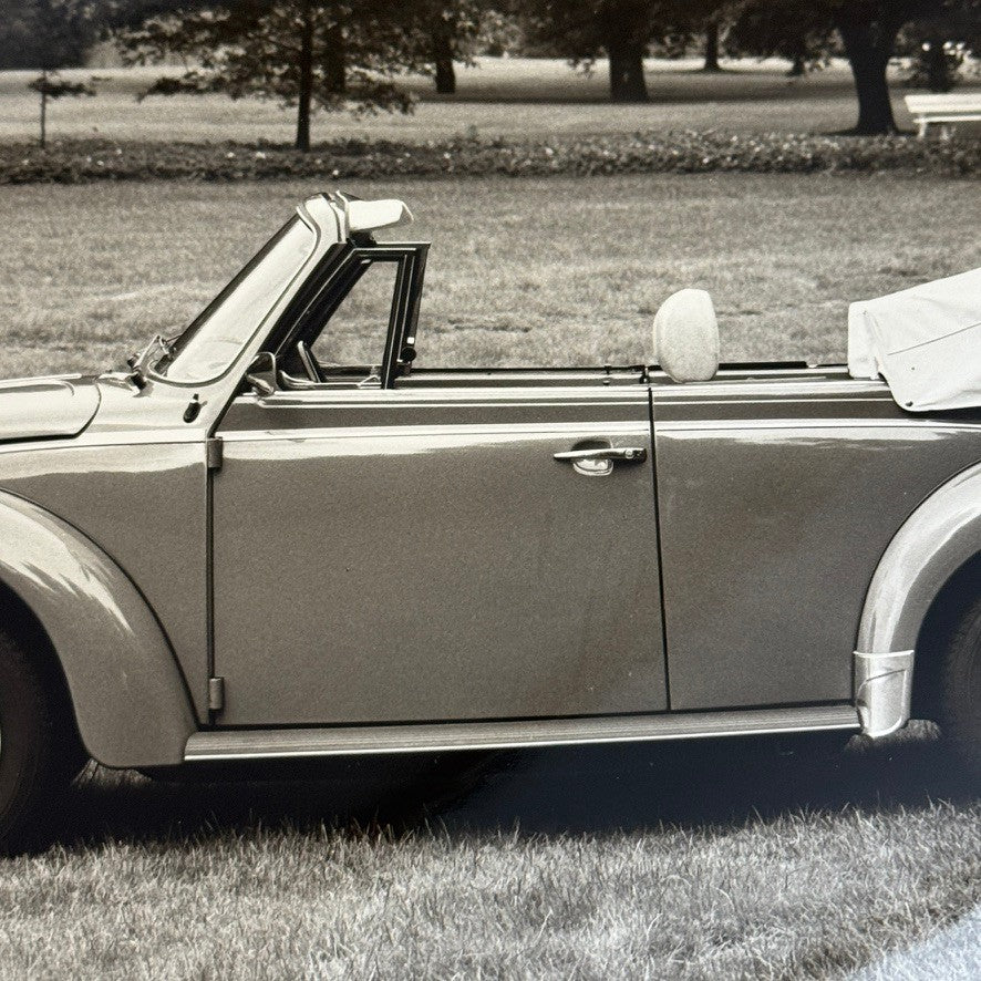 Vintage Volkswagen Beetle Convertible VW Bug Car Photo Photograph Print