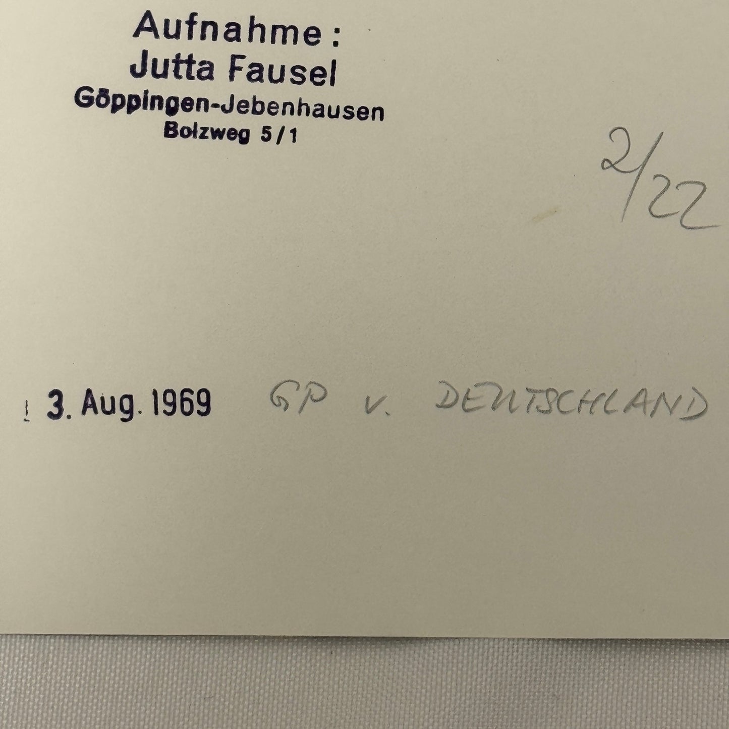 Vintage Racing Photo JP Beltoise 1969 German Grand Prix Motorsport Photograph