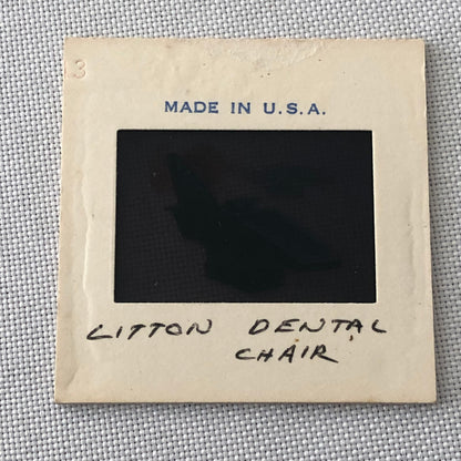 35MM Vintage Photo Slide Product Design Sketch of Dentist Dental Chair