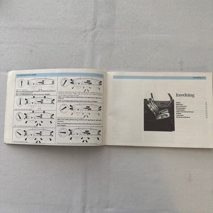 1988 Saab 900 Owners Manual Instruction Guide Book Combi Cabriolet SWEDISH TEXT
