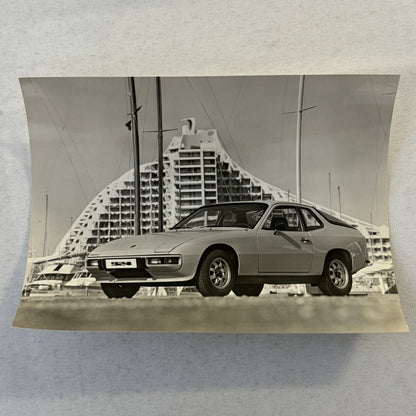 Porsche 924 Car Factory Press Photo Photograph Vintage