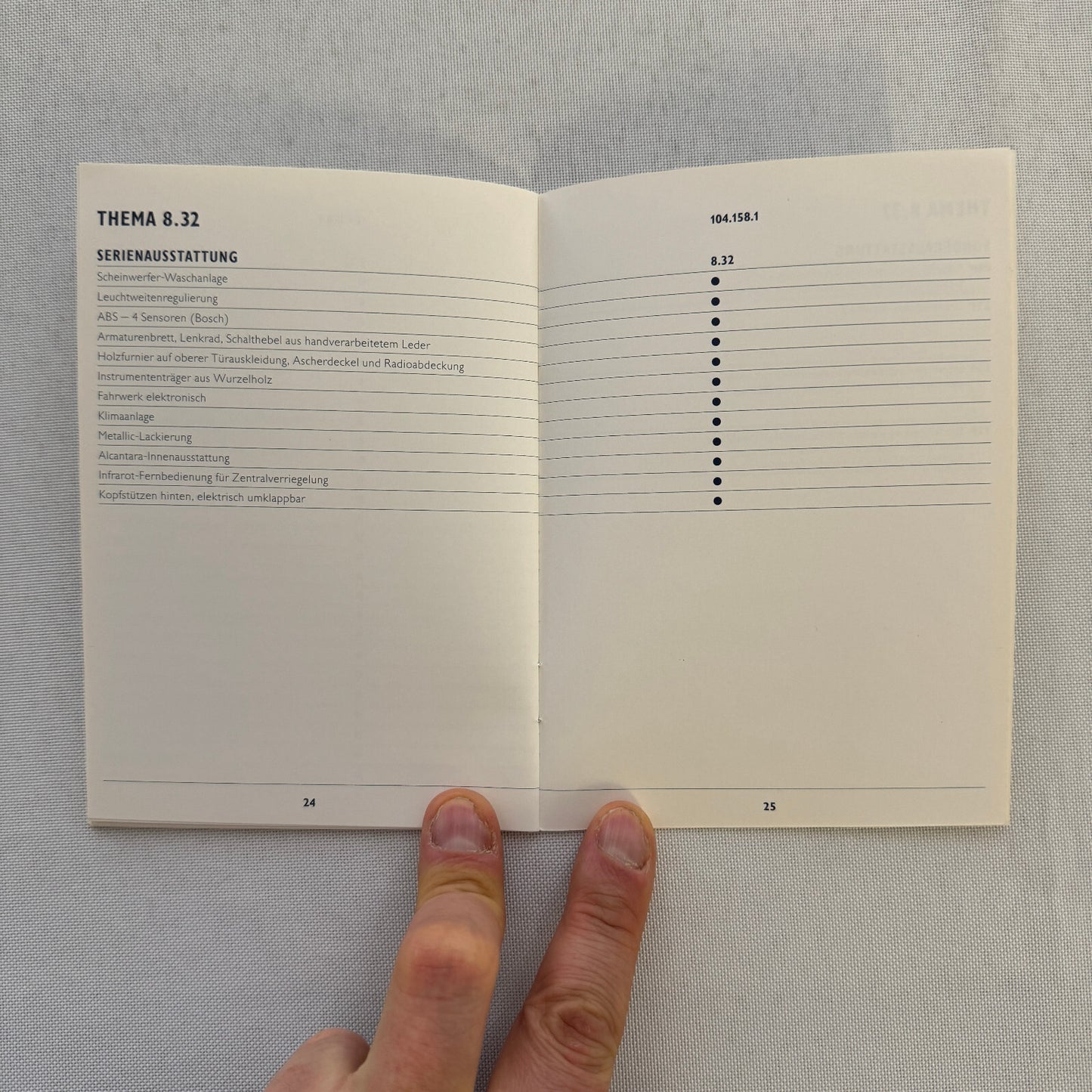 1990 Lancia Thema Technical Data Price List Brochure European German 8.32 Wagon