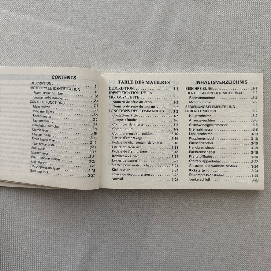 Vintage Yamaha XT500 Motorcycle Bike Owners Manual Instruction Guide Book XT 500