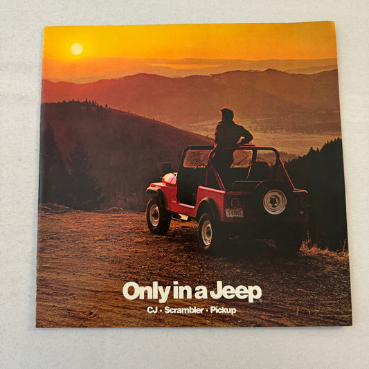 1984 Jeep Sales Brochure Catalog CJ Scrambler Pickup Renegade Laredo