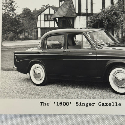 Singer 1600 Gazelle Saloon Car Factory Press Photo Photograph 1961 1962
