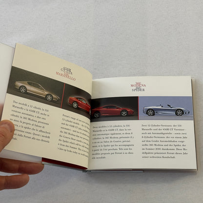 2000 Ferrari Press Kit CD Brochure Ferrari 360 Spider 550 Maranello 456 GT